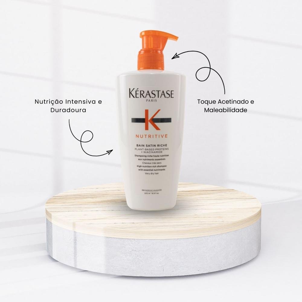 Shampoo Kerastase Nutritive Bain Satin Riche Cabelos Secos 500 ml 500ml 2