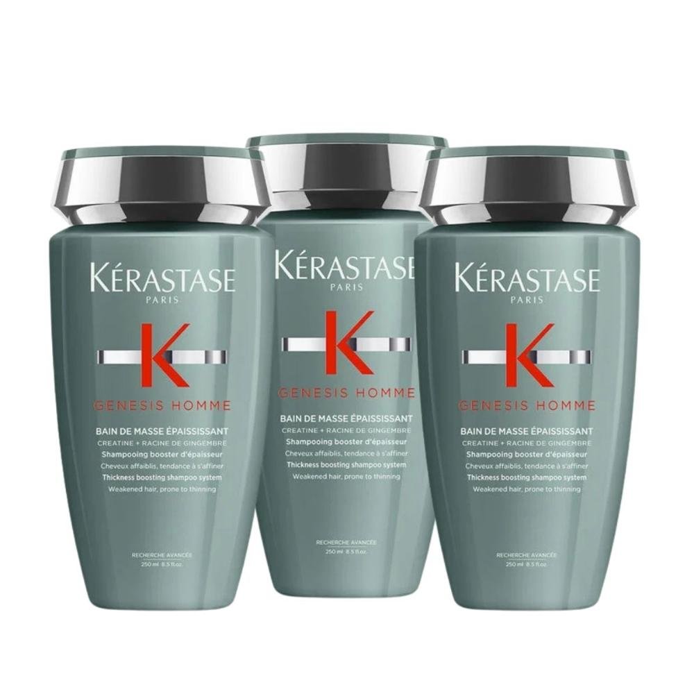Kit Kérastase Genesis Homme Bain Masse 3 Shampoo 250 ml