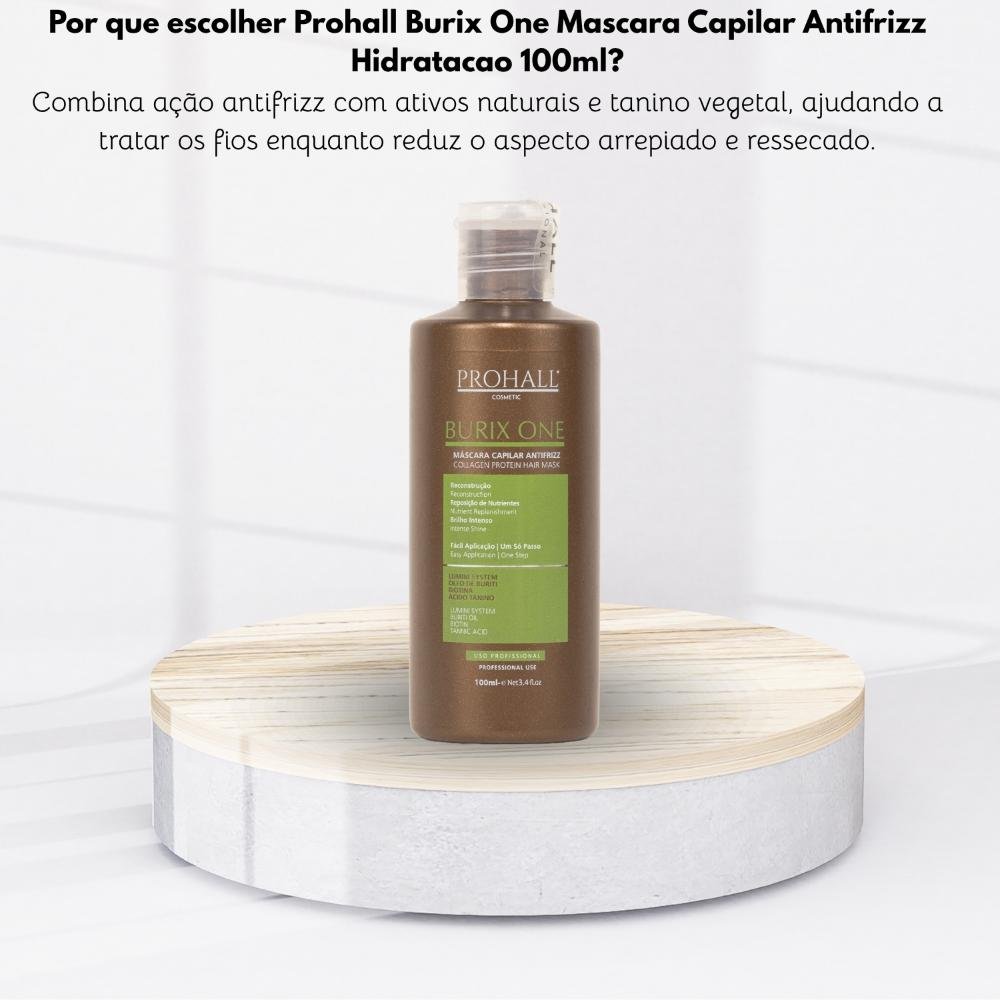 Prohall Burix One Mascara Capilar Antifrizz Hidratacao 100ml 100ml 5