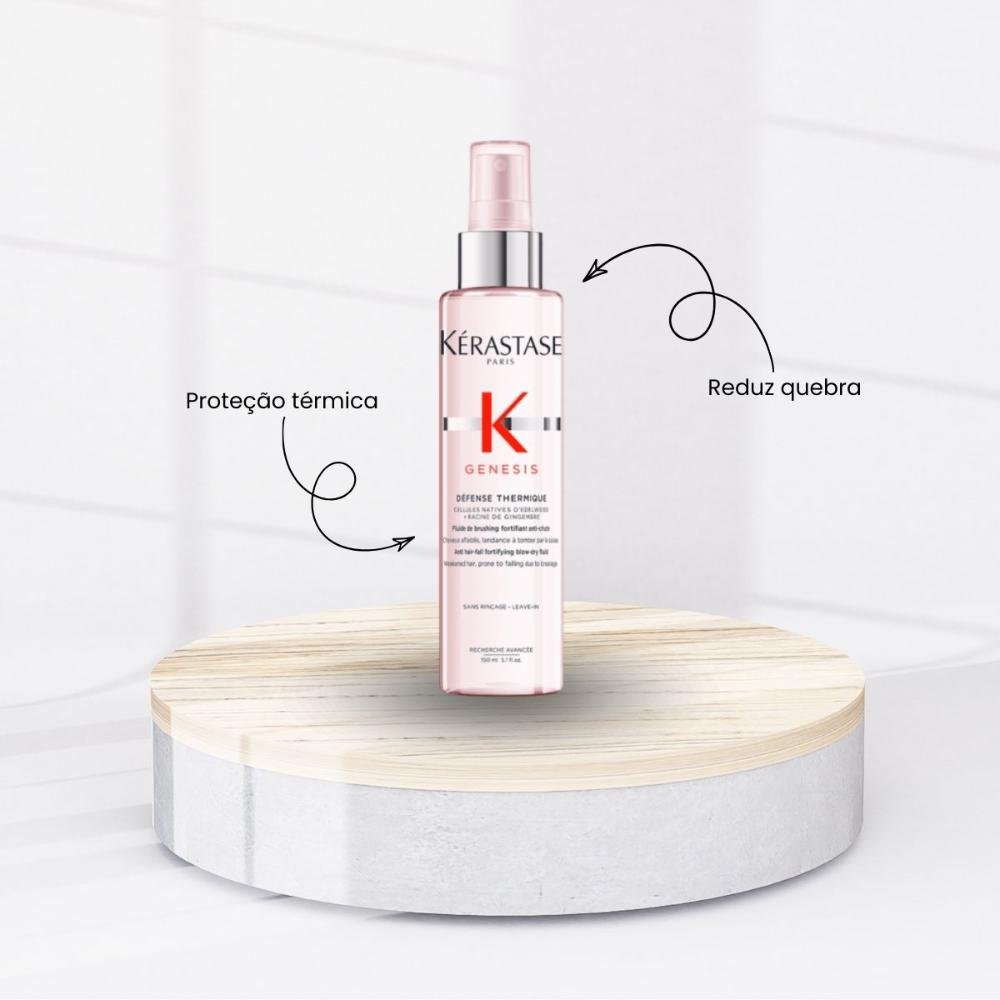 Kit Kérastase Genesis Máscara 200 ml e Protetor Térmico 150 ml ÚNICO 3