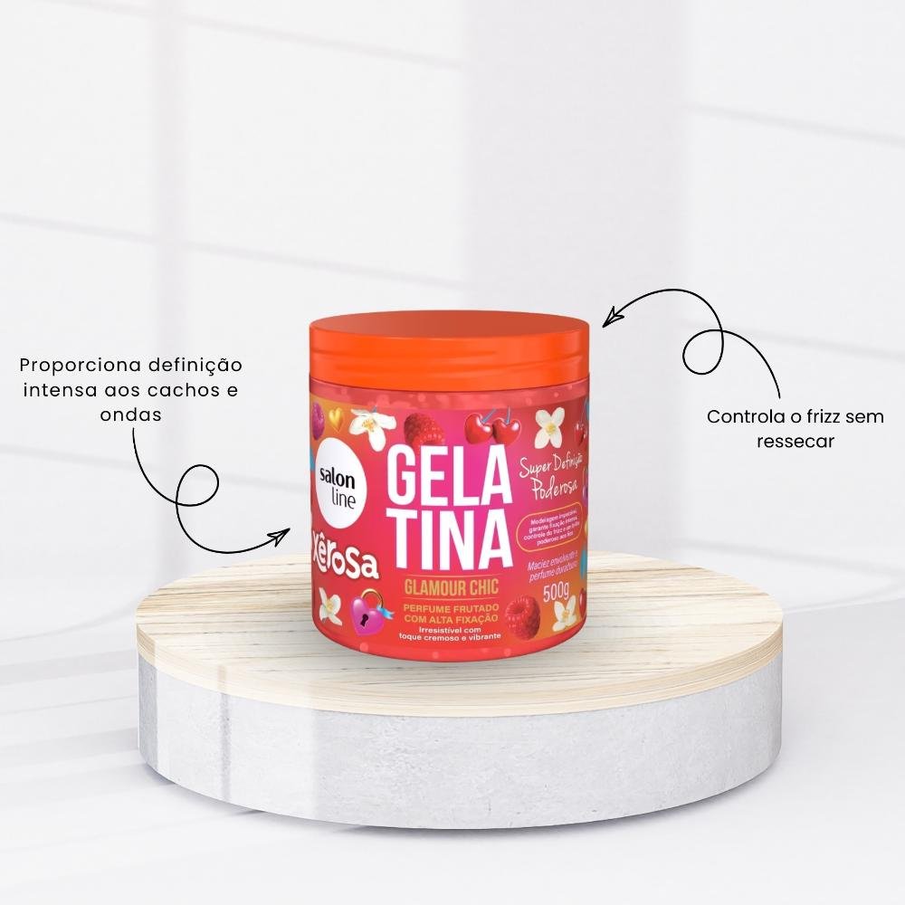 Gelatina Capilar Salon Line Xêrosa Glamour Chic 500g 500g 2