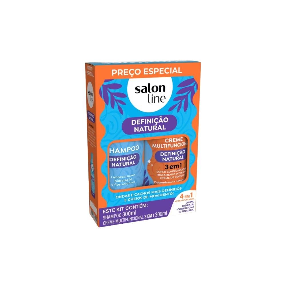 Kit Salon Line Multy Definição Natural Shampoo Creme 300ml
