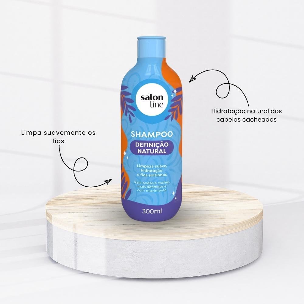 Kit Salon Line Multy Definição Natural Shampoo Creme 300ml ÚNICO 2
