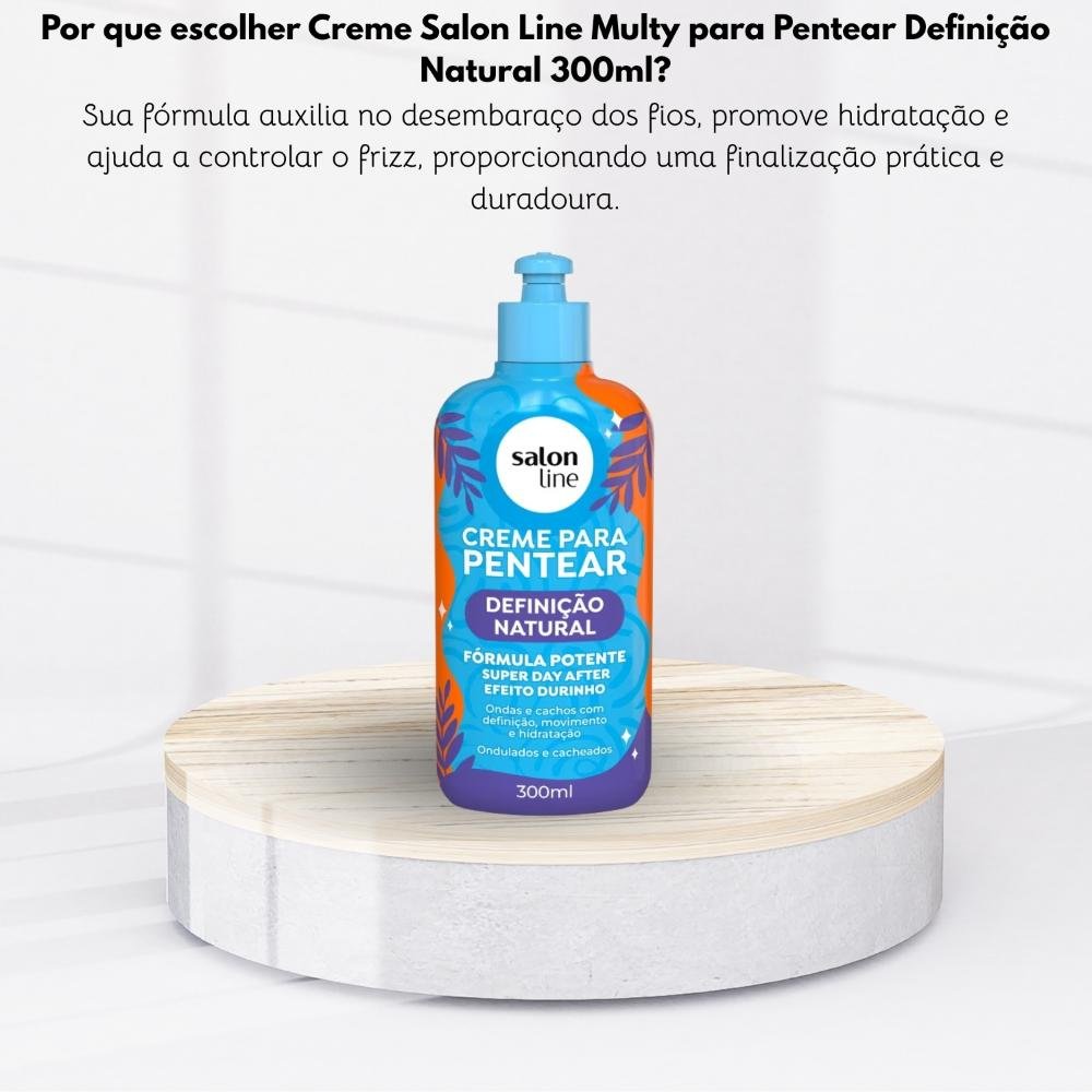 Creme Salon Line Multy para Pentear Definição Natural 300ml 300ml 5