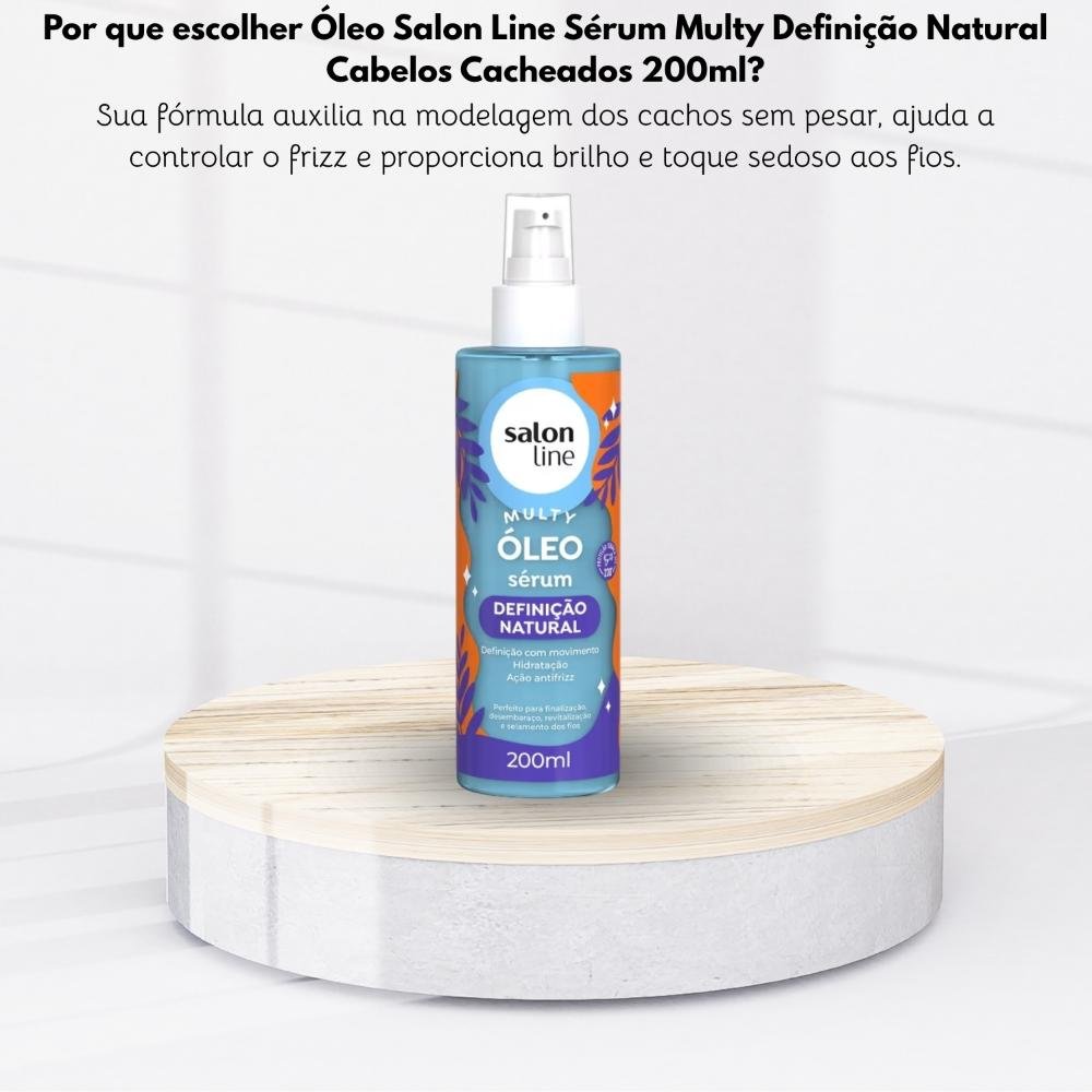 Óleo Salon Line Sérum Multy Definição Natural Cacheado 200ml 200ml 5