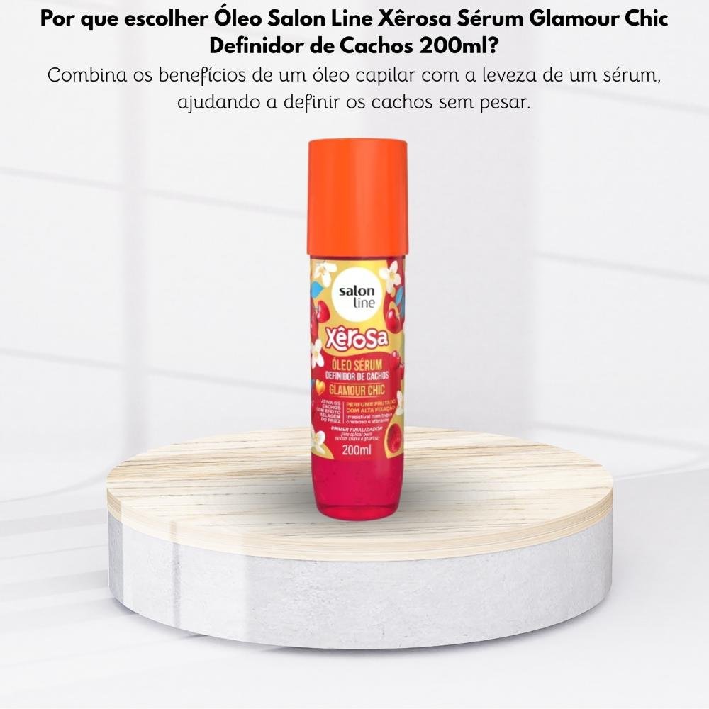 Óleo Salon Line Xêrosa Sérum Glamour Chic Definidor 200ml 200ml 5