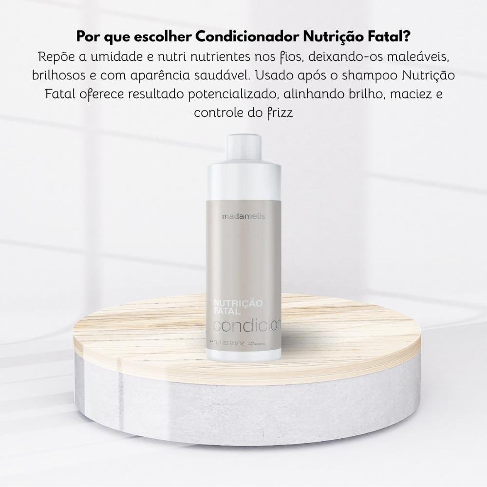 Condicionador Madamelis Nutrição Fatal 1 Litro 1Litro 5