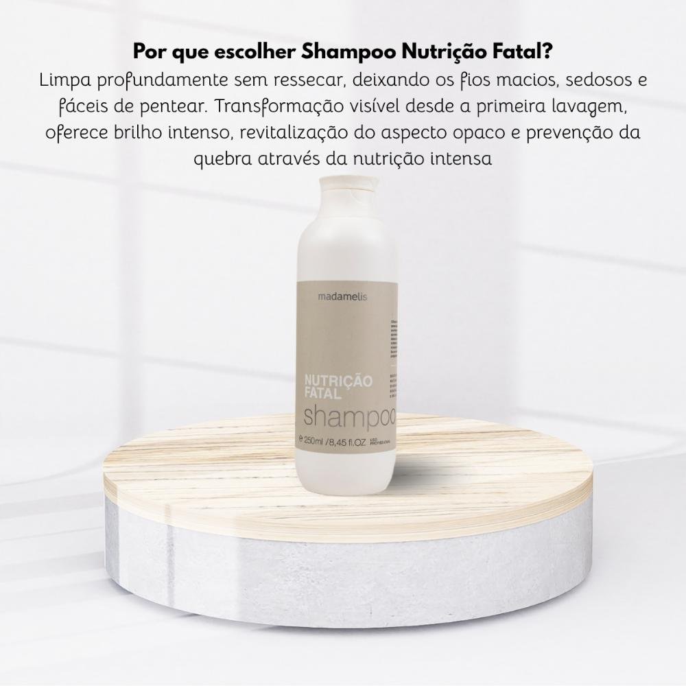 Shampoo Madamelis Nutrição Fatal Anti-Frizz Shampoo Hidratante 250 ml 250ml 5
