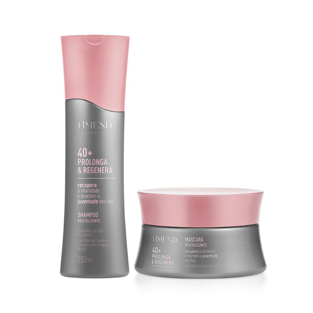 Kit Amend Expertise 40 + Prolonga e Regenera Shampoo Máscara ÚNICO 1