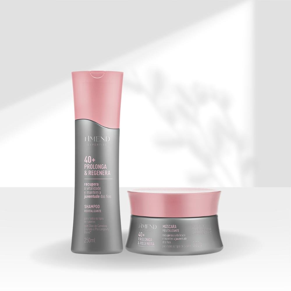 Kit Amend Expertise 40 + Prolonga e Regenera Shampoo Máscara ÚNICO 4