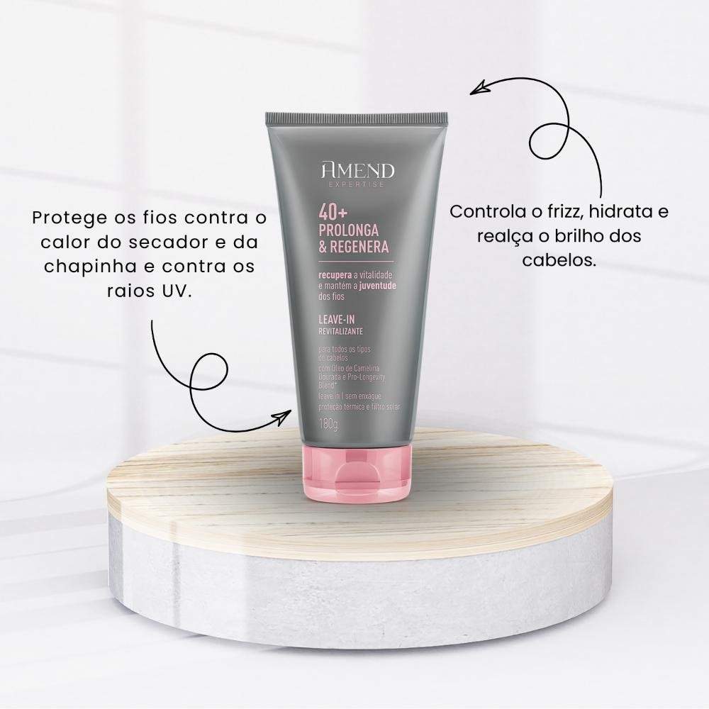 Leave in Amend Expertise 40+ Prolonga e Regenera 180 g 180g 3