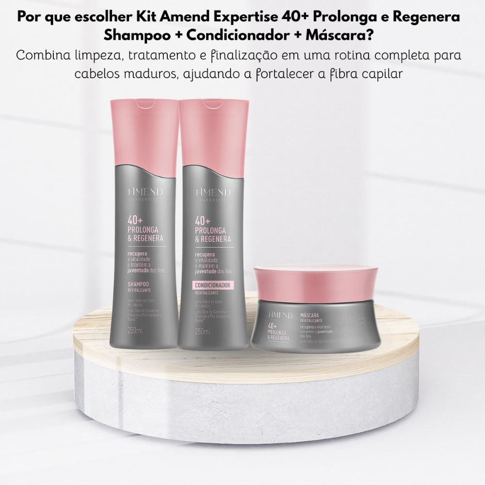 Kit Amend Expertise 40 + Shampoo Condicionador Máscara ÚNICO 6