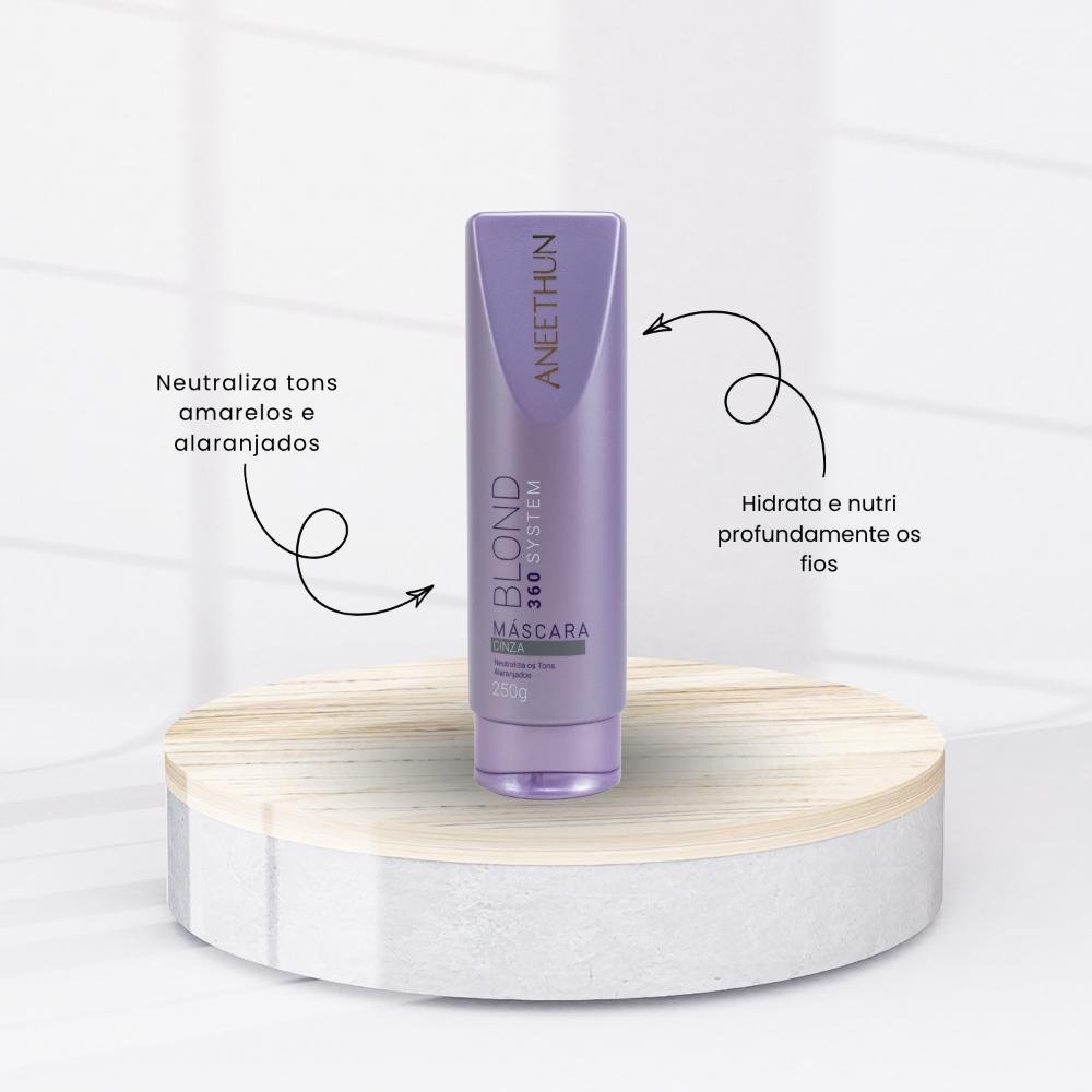 Máscara Aneethun Blond 360 Cinza Matizante 250g 250g 2