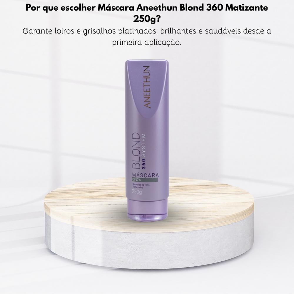 Máscara Aneethun Blond 360 Cinza Matizante 250g 250g 5