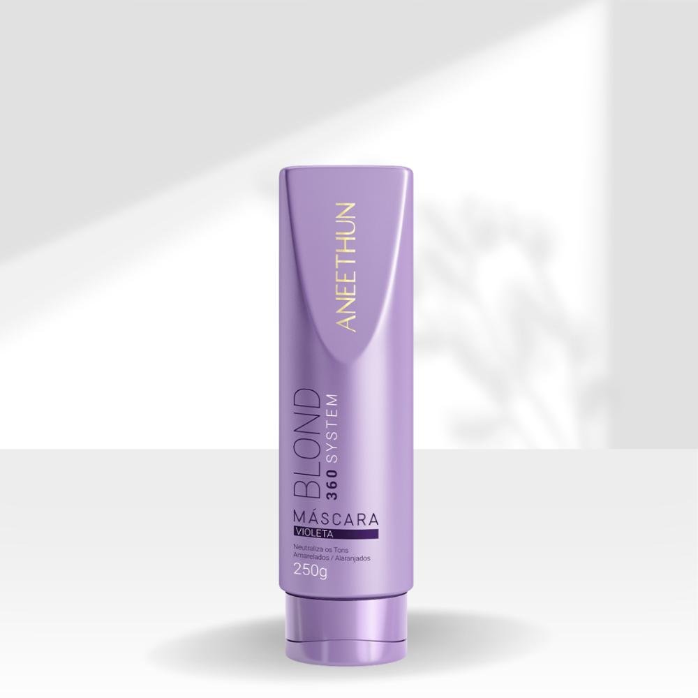 Máscara Aneethun Blond 360 Violeta Matizante 250g 250g 3