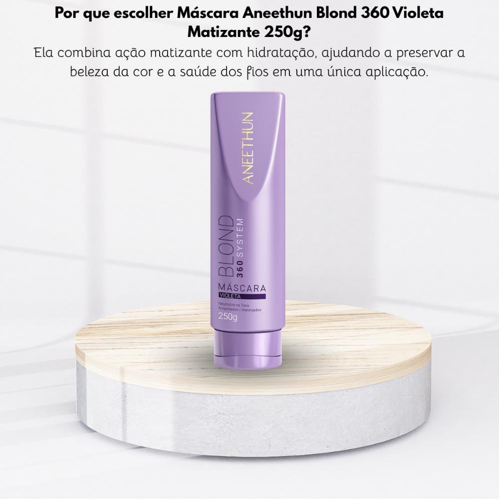 Máscara Aneethun Blond 360 Violeta Matizante 250g 250g 5