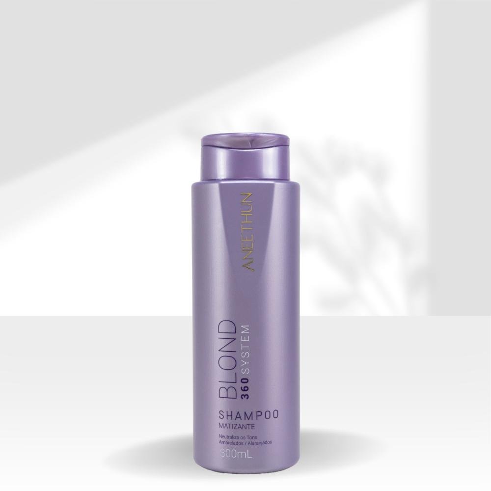 Shampoo Aneethun Blond 360 Matizante Capilar 300ml 300ml 3