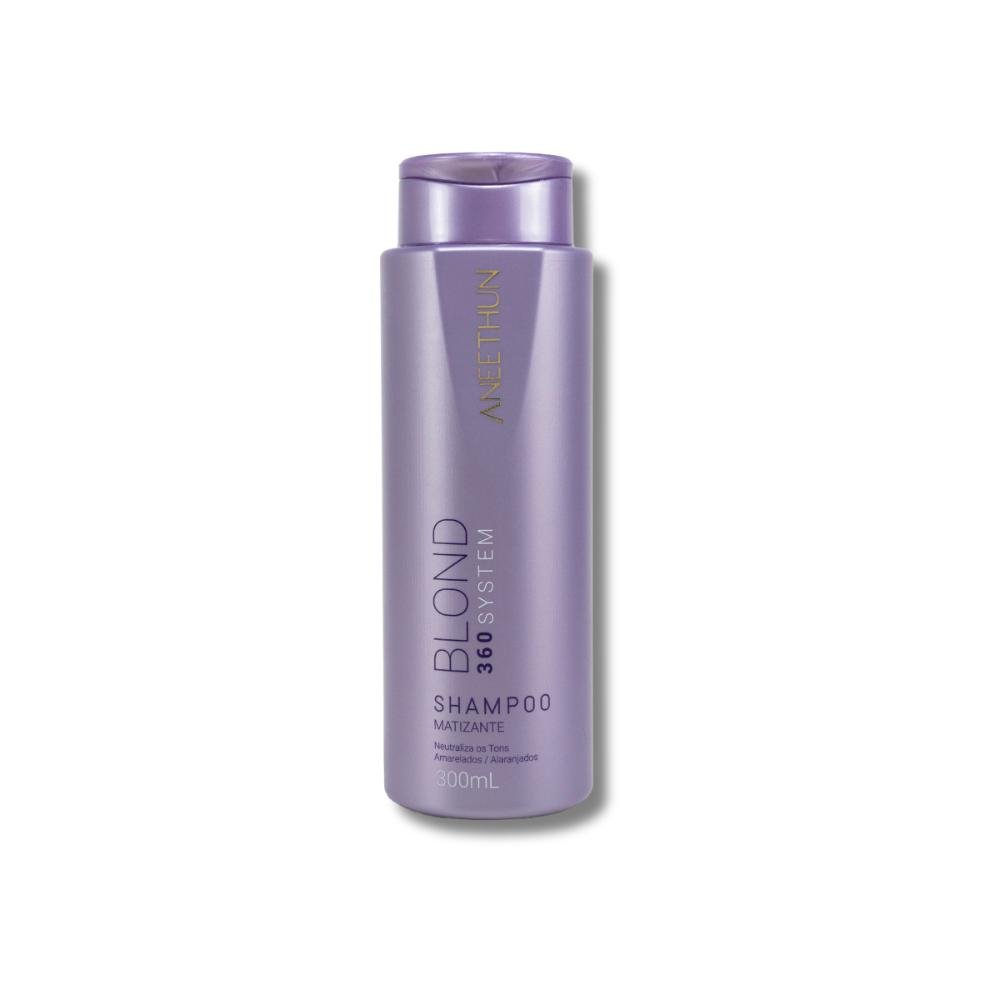 Shampoo Aneethun Blond 360 Matizante Capilar 300ml 300ml 4