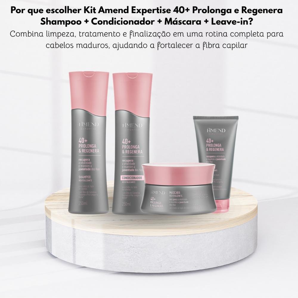 Kit Amend Expertise 40 + Shampoo Cond Máscara Leave in ÚNICO 7