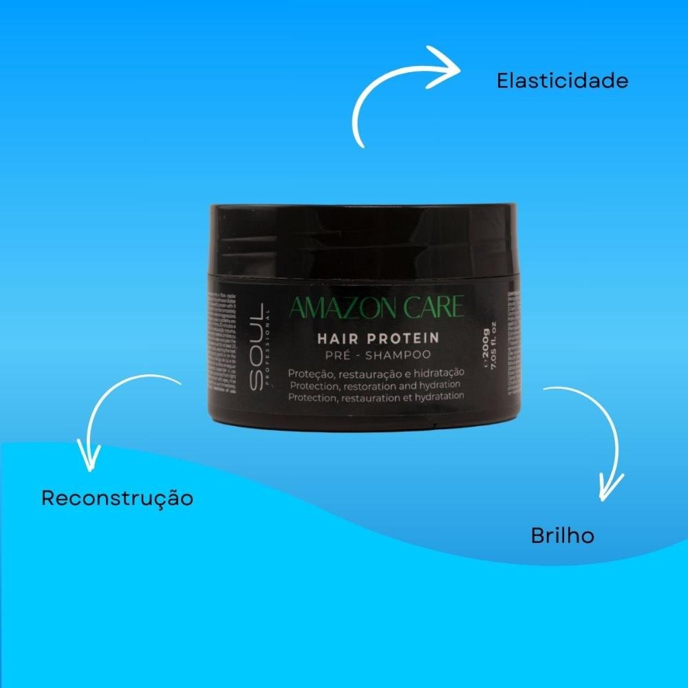 Máscara Soul Amazon Care Hair Protein Pré Shampoo 200 g 200g 4