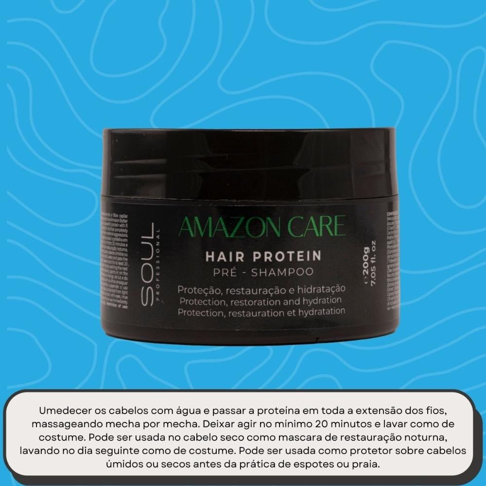 Máscara Soul Amazon Care Hair Protein Pré Shampoo 200 g 200g 5