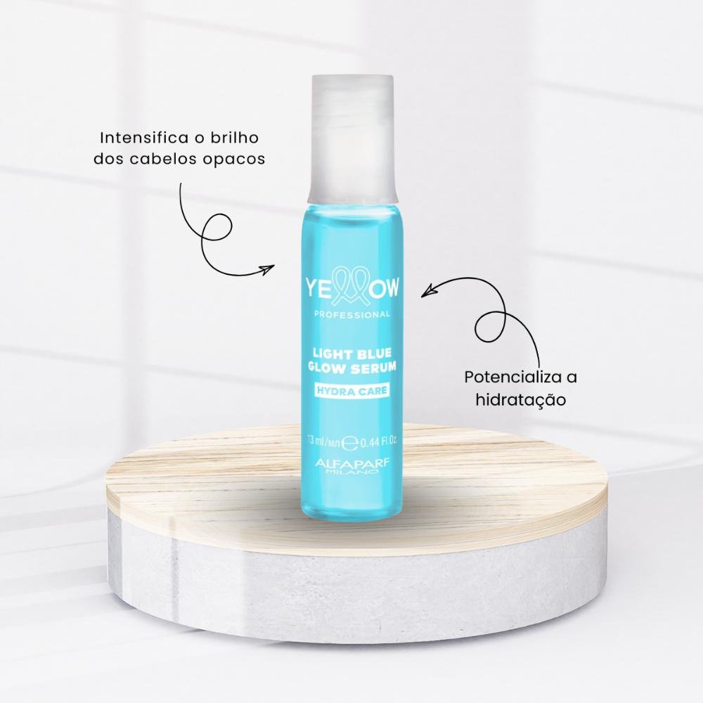 Kit Yellow Hydra Care Light Blue Glow Serum ampola 6 x 13 ml ÚNICO 2