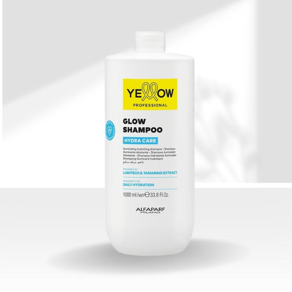Shampoo Yellow Hydra Care Glow Hidratante Capilar 1 L 1L 3