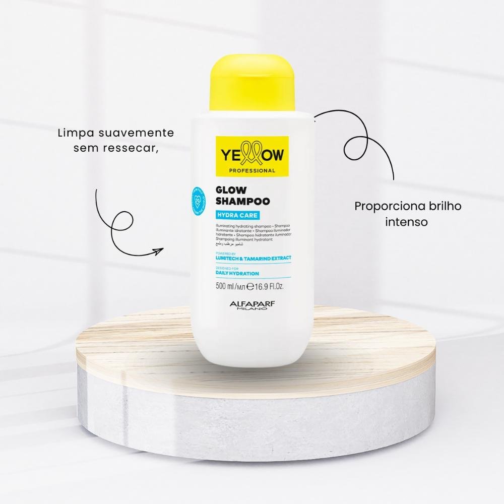 Shampoo Yellow Hydra Care Glow Hidratante Capilar 500 ML 500ml 2