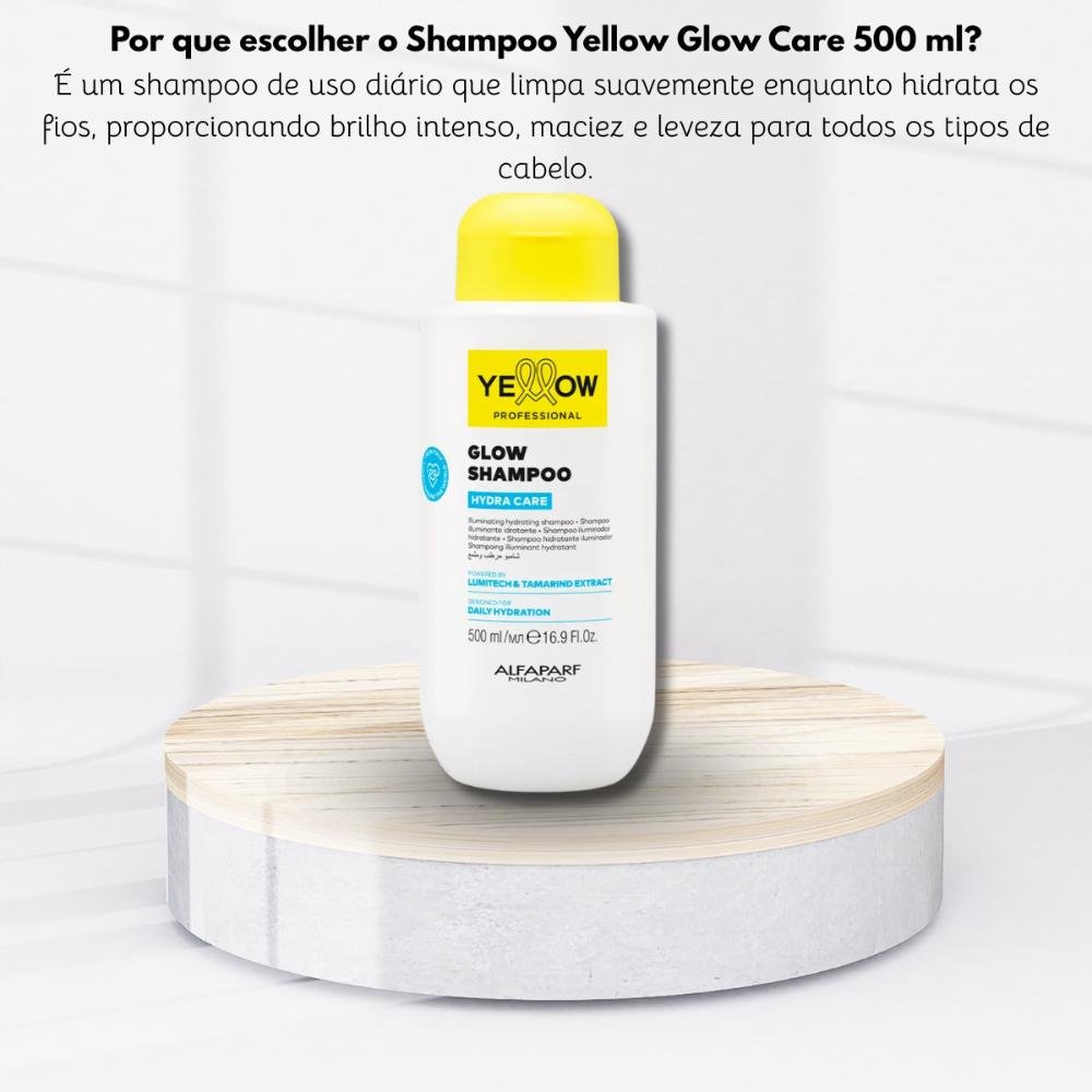 Shampoo Yellow Hydra Care Glow Hidratante Capilar 500 ML 500ml 5