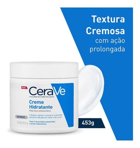 CeraVe Creme Hidratante - Pele Seca e Extra Seca - 454g 454g 4