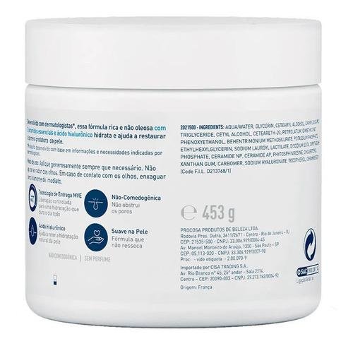 CeraVe Creme Hidratante - Pele Seca e Extra Seca - 454g 454g 5