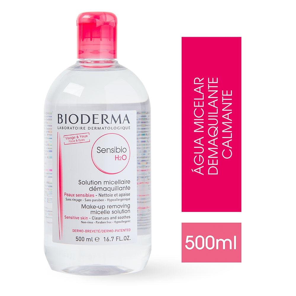 Demaquilante Bioderma Sensibio H2O - Solution Micellaire - 500ml 500ml 2