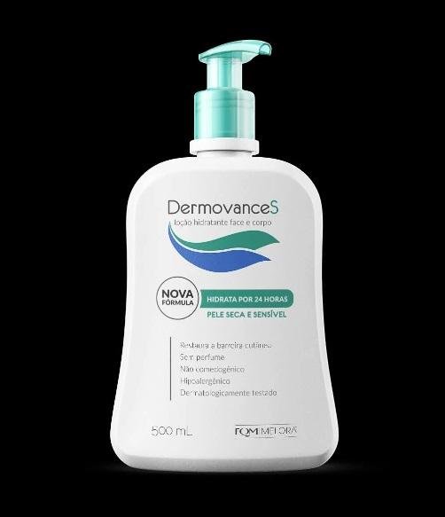 Dermovance S Loção Hidratante Rosto e Corpo Pele Seca Sensível 500ml 500ml 2