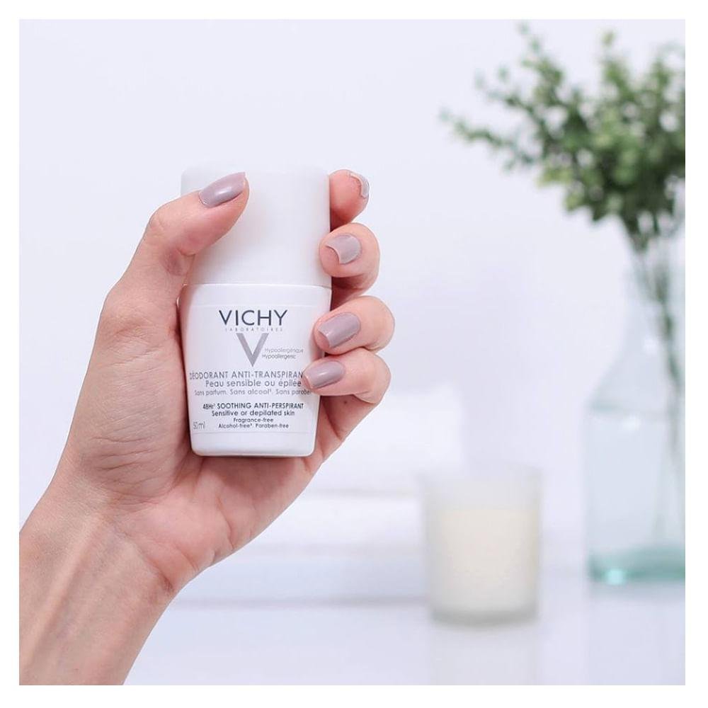 Desodorante Roll-On Vichy - Peles Sensíveis ou Depiladas - 50ml 50ml 6