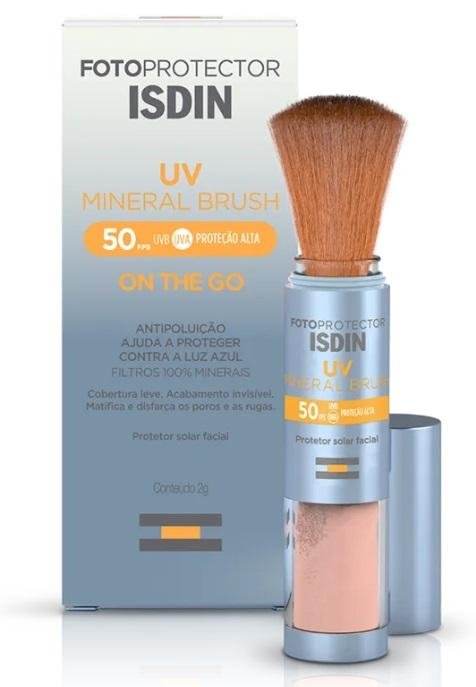 Protetor Facial em Pó Isdin UV Brush Mineral FPS50 2g 2g 1