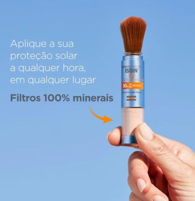 Protetor Facial em Pó Isdin UV Brush Mineral FPS50 2g 2g 4