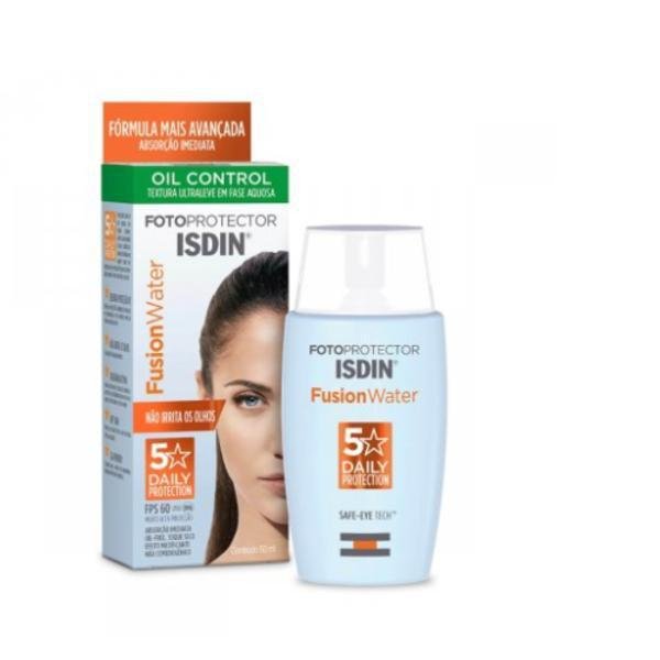 Protetor Solar Facial Isdin - Fusion Water FPS60 - 50ml 50ml 2