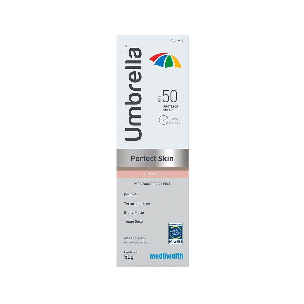 Protetor Solar Umbrella Perfect Skin Tom Claro FPS 50 50g Tom Claro 1