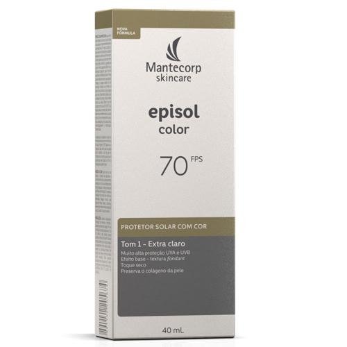 Protetor Solar Episol Color Tom 1 Extra Claro Fps 70 40ml Tom 1 Extra Claro 1