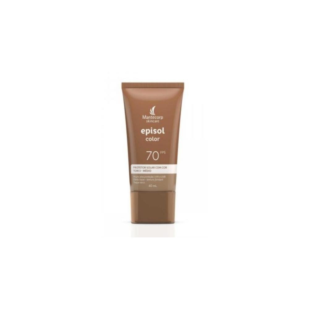 Protetor Solar Episol Color Tom 3 Medio Fps 70 40ml 40ml 2