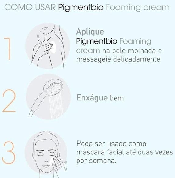 Pigmentbio Foaming Cream Creme de Limpeza Clareador Bioderma 200ml 200ml 5