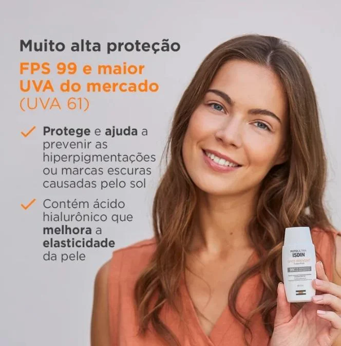 Protetor Solar Facial Isdin Spot Prevent FPS99 50ml 50ml 4