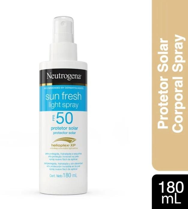 Protetor Solar Neutrogena SunFresh Light Spray FPS50 180ml 180ml 2