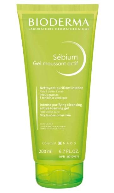 Sébium Gel Moussant Actif Gel de Limpeza Bioderma 200ml