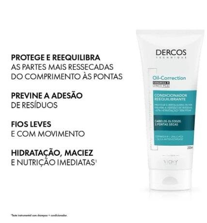 Dercos Condicionador Reequilibrante Oil Correction Vichy 200ml 200ml 4