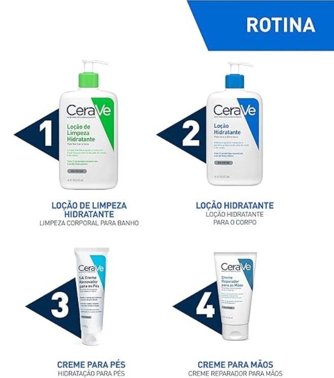 Cerave Loção Hidratante Pele Seca e Extra Seca 340ml 340ml 4