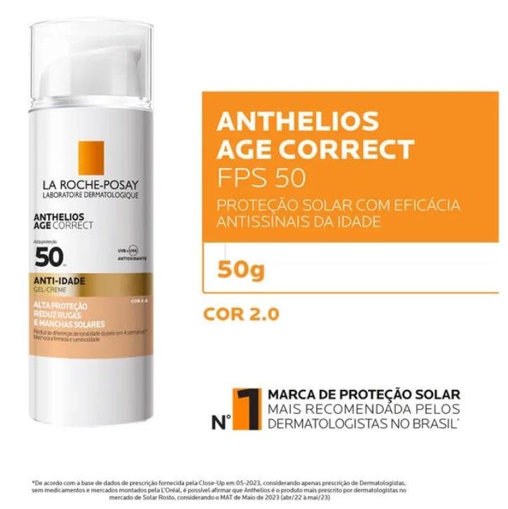 Anthelios Age Correct Protetor Solar Facial FP50 50g La Roche Posay 50g 2