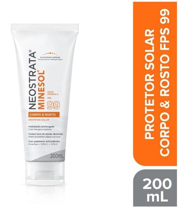 Neostrata Minesol Corpo e Rosto FPS70 200ml 200ml 2
