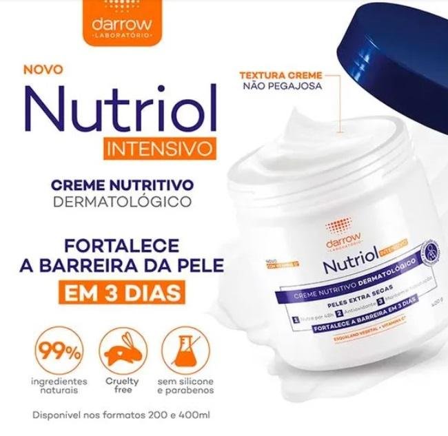 Darrow Nutriol Hidratante Corporal Intensivo 400g 400g 3