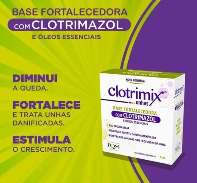 Clotrimix Unhas Base Fortalecedora 7ml 7ml 2
